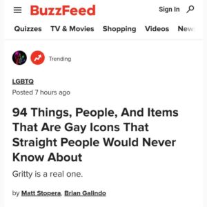 Delta Work Instagram - 🔸🔶🔸 Thank you @buzzfeed for featuring me in your list of “Things, people and items that are 🌈gay icons🌈 that straight people would never know about.” 🔸🔶🔸 @verydelta 

Thank you @nightmare_dressed_daydream for sending this to me.