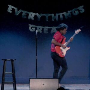 Demi Adejuyigbe Instagram - ray parker jr. (ghostbusters) presents a brand new halloween novelty song about his haunted mansion. performed live at @everythingsgreatshow at @dynastytypewriter