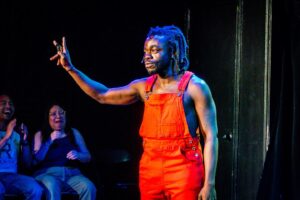 Demi Adejuyigbe Instagram - A spoiler-free look at Demi Adejuyigbe Does One (1) Backflip, the one-person show he’ll be taking to Edinburgh next month! SERIOUSLY not telling if he does a backflip or not so don’t ask 🤐🤐 An honor to have him perform it here early ♥️

7.9.24 | 📸 @goldner.josh