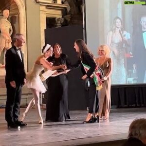 Demián Bichir Instagram - What an enormous honor last night when the city of Florence, your home town, presented you with this recognition to your beautiful art @victoria_aletta So proud of you my love! This medal of solidarity given by the ANT foundation is so well deserved.