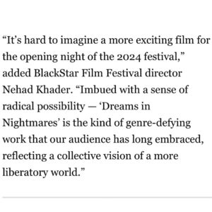 Denée Benton Instagram - Starring in this film DREAMS IN NIGHTMARES knit me back together from the inside out. Come to Philly for the magic on August 1 ✨
Black queer femme friendship=the great love of my life 
Opening night at #blackstarfilmfestival