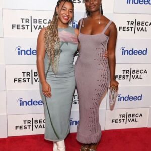 Denée Benton Instagram - @tribeca in @diotima.world 💜
earrings @presley.oldham 
.
.
@seranndipity #tenderthoughts is for every black girl who forgot how to bloom, thank you💐
.
.
As if being the best costume designer of the century wasn’t enough, @kasia_walicka_maimone decided to show off her photography skills by turning my @gildedagehbo fitting into a photo shoot 🫶🏾 tap for credits 
.
.
#indeedrisingvoices #tribeca2024 #hillmangrad