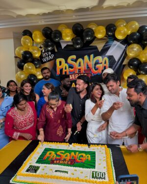 Denes Kumar Instagram - This cake is made from scratch at the venue of Pasanga Season 2 Wrap up party 
It was truly a great experience and enjoyed the whole process and love every bit of it 😘
Congratulations to the entire Pasanga 2 team who puts a lot of effort in completing the shoot of 100 episodes. Bravo the entire cast and crew. Pleasure being a part with this amazing team. All the very best for the series. 🤗

@veeduproduction @deneskumar_ @vimalaperumal6 @shalinibalasundaram @moonnila__ @nithya_shree23 @kabil_raaga @thasha_krishnakumar @sai_kogila @mjnada 

Last but not least thanks for Fancy family who support though out in completing this huge cake successfully♥️🙌🏻 love you all @titanium.trainer @vynafitness @chandruhasan95 @yugahsine_yuga @neev.vv 

#pasanga #veedu #malaysiaseries #100episodes #itsawrap #wrapup #astroulagam #hugecake #giantcake #customcake #fancycustomcakes #fancycustomcakes #fancycustomcakesdelicious #fancycustomcakes #fancycustomcake 
 #bakery #baker #cakedesign #cakedecorating #cakeart #cakeboss #cakeartist #cakedecorating #cake #cakedecorator #fyp #fypシ #fypage