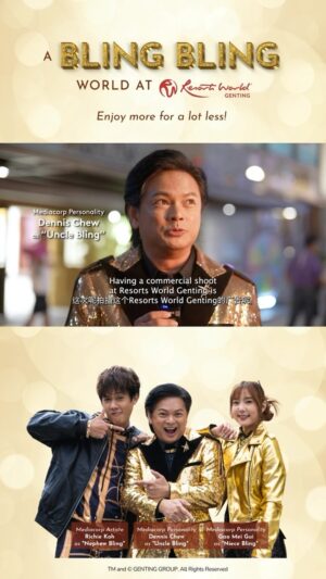 Dennis Chew Instagram - Such an unforgettable experience with @denniszhouchongqing during his 2 days MV shoot in Resorts World Genting! ✨
Check out our Bling Bling campaign from link in bio, and catch the MV (if you haven’t) 😉

#BlingBlingRWG #ResortsWorldGenting #Mediacorp
