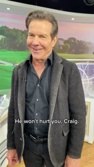 Dennis Quaid Instagram - Wait for it... @dennisquaid 🤭🦎 #parenttrap #todayshow