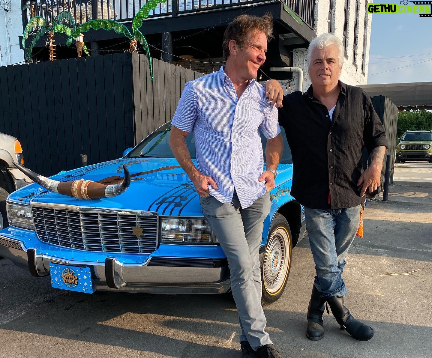 Dennis Quaid - 4.6K Likes - Wheels up!
Full circle moment in Memphis at @thelegendarysunstudio.
Thanks for the incredible hospitality @hernandoshideawaymemphis.