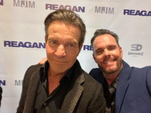 Dennis Quaid Instagram - Congrats to @dennisquaid received the Icon Award at @cinemacon #reaganmovie #vegasbaby