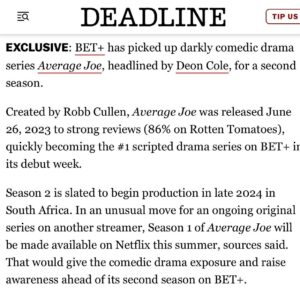 Deon Cole Instagram - South African, When I get there I want all the Afro beats in the land! If You think last season was wild? BUCKLE UP, this ones gonna be insane. @robbcullen @daelightmedia @betplus @netflix Let’s go.