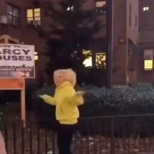 Deon Cole Instagram - White folks fun: she thought It’ll be cool to dance in front of Marcy projects with her Coat and purse hanging on the fence. #whitefolksfun