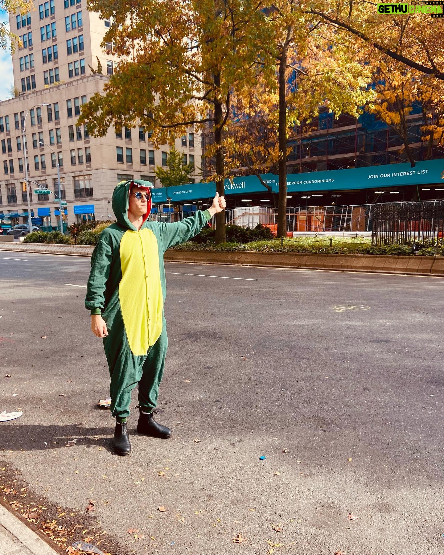 Derek Klena - 21.1K Likes - When life is flying by and the world is in chaos, it’s important to slow down and smell the…Petunias… Happy Halloween one and all 🎃 📸: @leeshsqueash & Dax-a-million