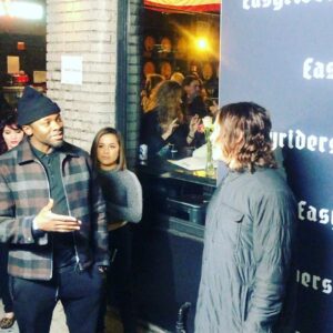 Derek Luke Instagram - Shout out to the Folks at House of Machines and to On the red carpet met Norman Reedus good spirit, good dude (burn rubber never ur soul) congrats on East Rider cover @easyriders @bigbaldhead @thehouseofmachines_lax Blessings 👊🏾