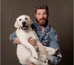 Derek Theler Instagram - When people say you look like your dog…
Swipe ➡️

Had an awesome shoot with @charlienunnphotography and @adventureswithneptune for @wagsandwalks foundation! I was thrilled to be a part of this project and can’t wait for the book release.