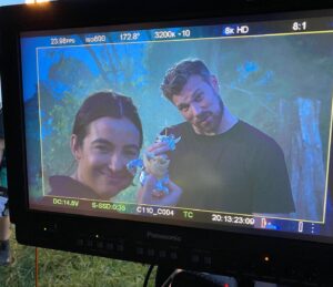 Derek Theler Instagram - Some fun BTS from @leverageredemption with my partner @alannamasterson. 

The first photo felt like a True Detective moment. Watch the show to see if we become gator bait! 🐊

Thanks @bethriesgraf ❤️