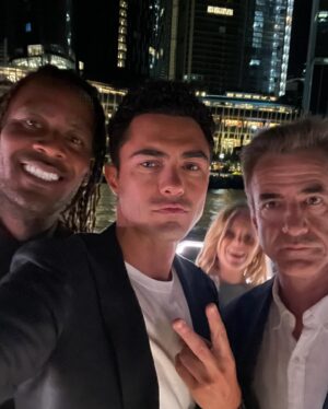 Dermot Mulroney Instagram - I’ll never forget @anyonebutyoumovie #bondibeach miss my ABY fam 🌈❤️🐨🙏 @sonypictures @willgluckwhat @sydney_sweeney @glenpowell “nothing small about me, babe” - Ben