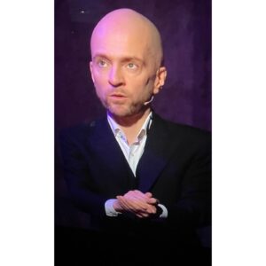 Derren Brown Instagram - We filmed Showman these last two nights. My miraculous make-up artist, @claire.make.up was standing by, and in-between mixing my special secret ingredients (bull semen), she took this beautiful portrait of me on a camera monitor. Arranging for it to be used in my passport.