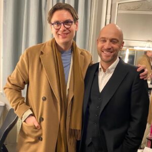 Derren Brown Instagram - A proud moment for your correspondent… pictured here with @vikingurolafsson, a musical hero who came to see Showman. I try not to meet heroes of this calibre and am barely holding it together.