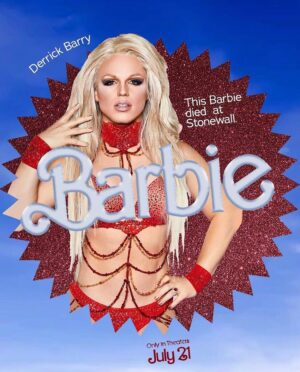 Derrick Barry Instagram - This Barbie found out that “Nobody was Killed?” 🧱🏠

Thanks @HeyMistr!