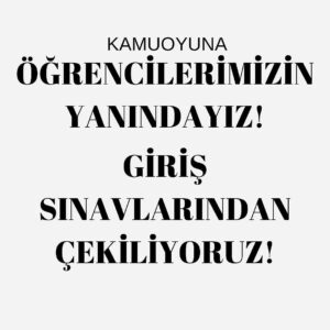 Derya Alabora Instagram - Öğrencilerimizin yanındayız. Giriş sınavlarından çekiliyoruz. #öğrencilerimizinyanındayız #okankonservatuvaradokunma #okantiyatro