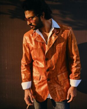 Dev Mohan Instagram - 😎🧡

📸 @shaheenthaha_official 
Jacket @officina.italiana 
#dubai #downtown #vintage #oldschool