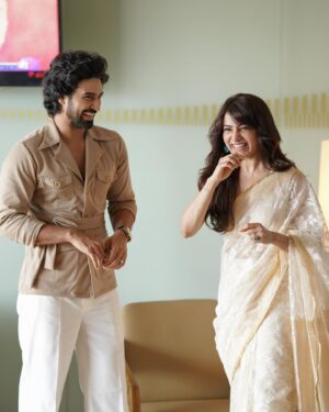 Dev Mohan Instagram - It was quite exciting to be home again and meet you all. Thank you Kochi, for all the love being showered on  #Shaakuntalam 
See you all soon in the theatres on April 14th! ❤️

@samantharuthprabhuoffl @gunasekhar1 @neelima_guna @gunaa_teamworks @srivenkateswaracreations 
Outfit @sassu.___ @vintage_spiritt 
Hair and make up @_ansar_mohammed__ 
#ShaakuntalamPromotionsatkochi