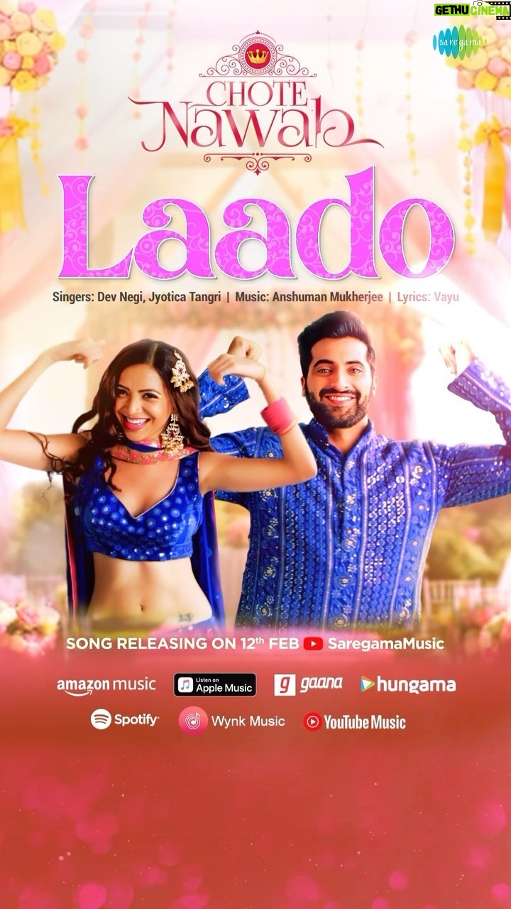 Dev Negi - 414 Likes - Laado ke Nawabi nakhre machayenge rage!🔥 Get ready to groove the Nawabi way! 💃🏻
#Laado Song out on 12th February!
#ChoteNawab
@devnegilive @jyoticatangri @vayurus @anshumanmkj @bharatgoelmusic @firozzzz83 @omkardhumal @jayesh_kathak
@chaudhary.kumud @asanisimaasa @akshay0beroi @plabita.manu @svar_kamble @rajshri_deshpande @shatafclicks @echoinsta @falaqnaazz @itssadiyasiddiqui @sohaila.kapur @neeraajysood @vibhhutithaakur @jaffriarshad @saregama_official @yoodleefilms @ayushtandon.31
#Saregama #SaregamaMusic #ChoteNawab #Explore #Feature