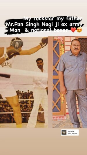 Dev Negi Instagram - My rockstar my father 🙏❤️🙌🏼