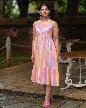 Devaki Rajendran Instagram - Summer colours.
Shoot done for @l_zaba 
Picture by @_shutter__bug 

#colours #summer #devakirajendran #fashion #calm  #chasingemotions #pastel