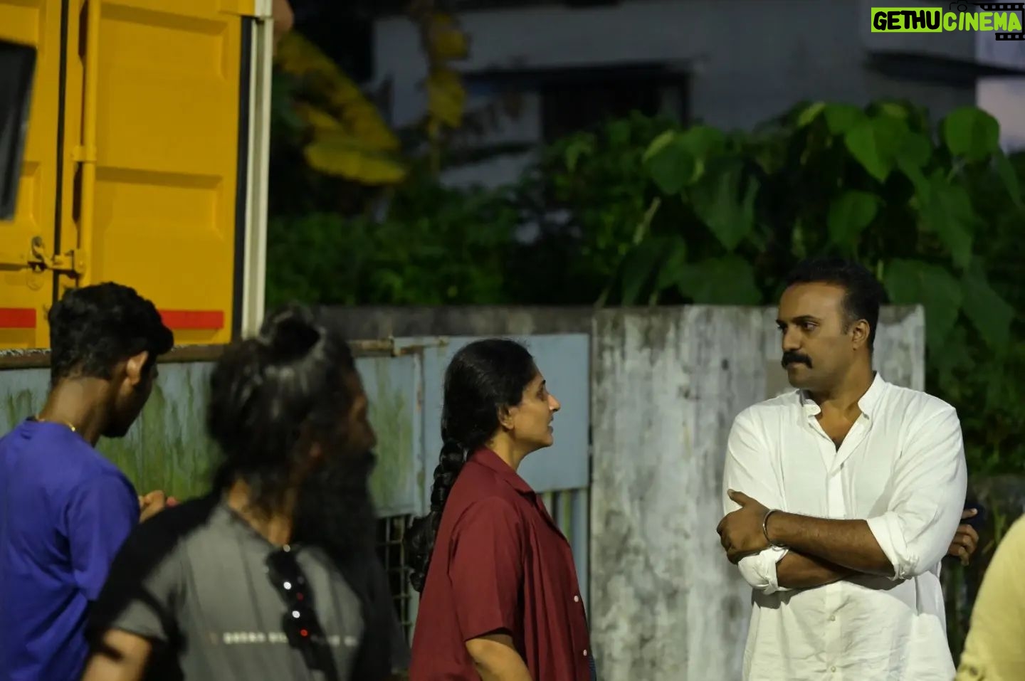 Devaki Rajendran - 1K Likes - Some stills from this movie which is very close to my heart! Following the director's @krishand_ style-
1. Happy people at work @krishand_
@vysakhreetha @vprabhakar23
2. Being Sujatha
3. In conversation with @rajagopal_rahul
4. The Ring scene with @prasanthpalex with the director/cinematographer doing his thing!
Photos by @k.n_vs
#PurushaPretham #SonyLIV