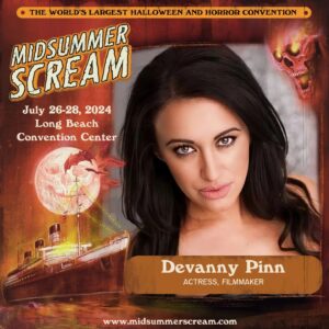 Devanny Pinn Instagram - PRESENTATION: Saturday, July 27 at Midsummer Scream, join us for a panel featuring some of the horror community's greatest WOMEN FILMMAKERS, including Amber Benson, Krsy Fox, and Devanny Pinn. Moderated by Del Howison.

Amber Benson  is a writer, director and actor. She is best known for her role as Tara Maclay on Buffy the Vampire Slayer. 

Krsy Fox @krsyfox is an actor, writer and producer (@onefoxproductions), and is also a creator of the Bloody Disgusting podcast Bleeder's Diegest.

Devanny Pinn @devannypinn is an actress and filmmaker who is best known for appearing in over 100 horror movie. Her directorial effort 'The Black Mass' debuted at Marche Du Cannes.

Del Howison is an author, journalist, actor, and a Bram Stoker Award-winning editor. He is the cofounder and owner (with his wife, Sue) of Dark Delicacies, a book and gift store known as “The Home of Horror,” located in Burbank, California. 

Midsummer Scream, the world's largest Halloween and horror convention, returns July 26-28 to the Long Beach Convention Center. Passes and info via the link in our bio or at midsummerscream.com