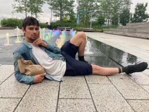 Devon Bostick Instagram - We love the fountain