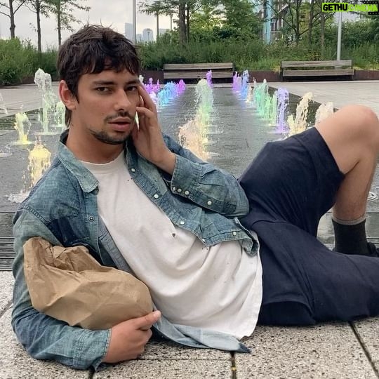 Devon Bostick - 234.3K Likes - We love the fountain
