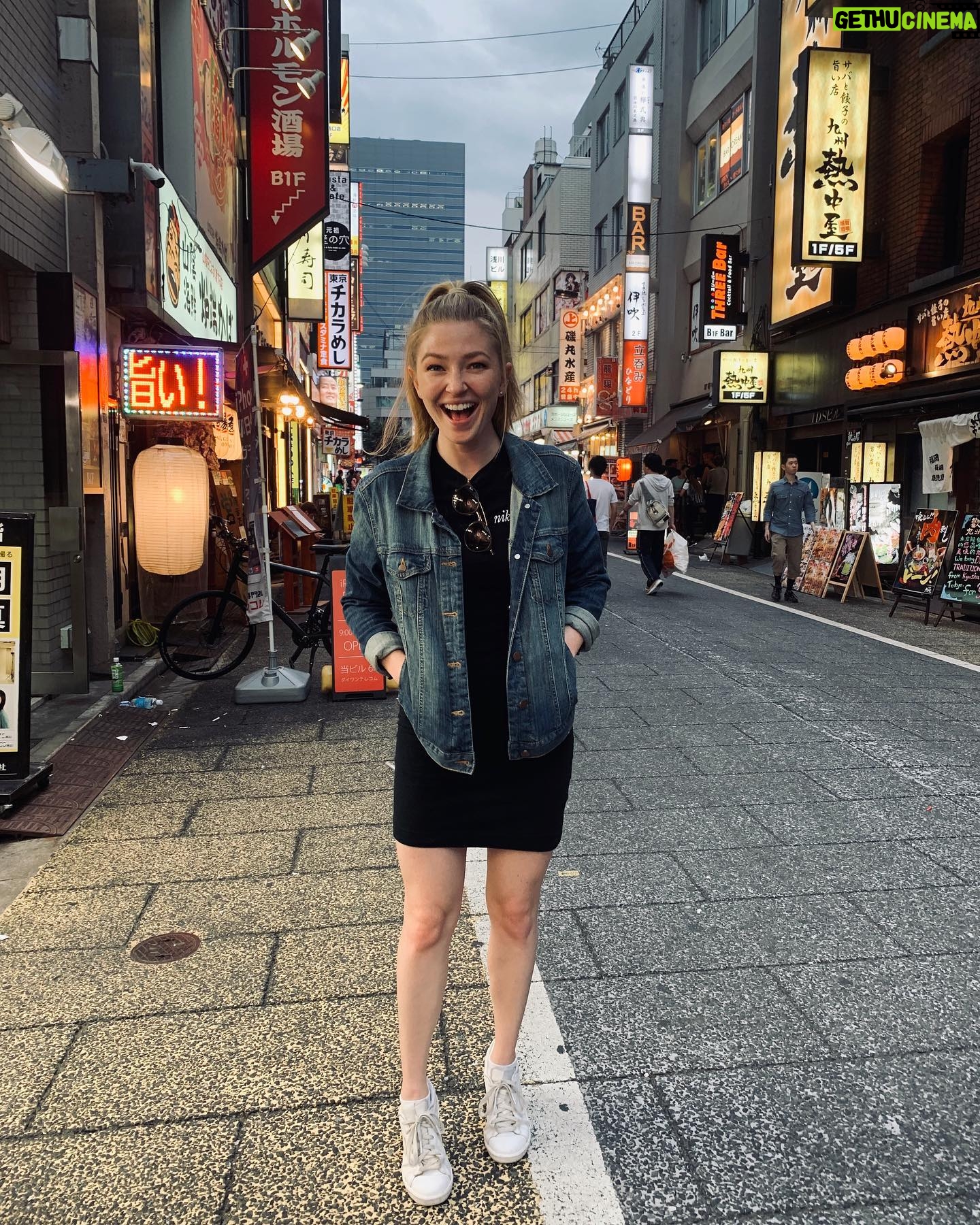Diana Hopper - 1.6K Likes - This is my I’M IN JAPAN face... @dudewithsign says no more old travel photos but how else are we suppose to live vicariously through our past selves??? So here’s a throwback to a place worth a million kajillion photos. Til we meet again..... 💛🍶🍣🍜💫