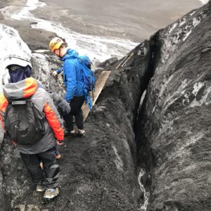 Diane Mizota Instagram - We hiked a glacier on top of a volcano!  This trip, every day is a marvel of nature, but our @katlatrack tour was a #bucketlist memory for life.  The 4x4 ride, the ice caves, the hike up into the crater. 🤯😁🥰💥 (and how about my 82 y.o. Auntie keeping up with all of it?!!!) What trip is on your bucket list?  #icelandadvice #icelandtravel #katla #southcoast #vik #glaciertour #icecave #icecaveiceland #icelandtrip #experiencesnotthings