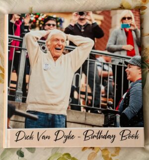 Dick Van Dyke Instagram - It’s Dick Van Dyke’s birthday week! 

We would like to invite each of you to sign his birthday book!

Instructions:

1. Write a hand written note (including your name and city/country)
2. Take pic of it with your phone (a one-page image)
3. Send it to VandyDays@gmail.com

Don’t wait! We will add as many of your birthday wishes as possible, but space is limited. 

#dvdturns98 #dickvandyke #happybirthdaydickvandyke #disneylegend #alauradesign