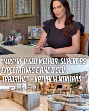 Diego Cristo Instagram - “Mostre o seu melhor, supere as expectativas e ame o seu trabalho” – Nathalia Montans.

Hoje recebemos uma das maiores e mais influentes Arquitetas do Brasil: Nathalia Montans.

Dona de um dos mais sensos estéticos do ramo, Nathalia é pós-graduada em Arquitetura de Interiores pela Unopar, em Edificações em Madeira, pela Universidade Filadélfia de Londrina, e Lighting Designer pelo Instituto de Pós-Graduação de Goiás. Confira essa entrevista exclusiva clicando nos Stories!