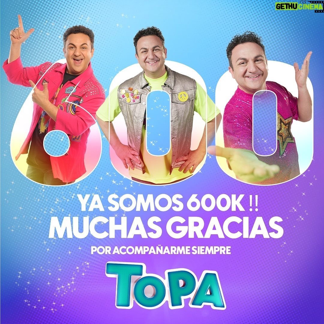 Diego Topa - 4.8K Likes - 🤩 Somos más de 600K 🎉
Gracias a cada uno de ustedes por estar siempre cerquita, este camino no sería el mismo sin su amor y apoyo incondicional 💫
Los llevo en mi corazón siempre ❤️
#topa #diegotopa #topaenvivo