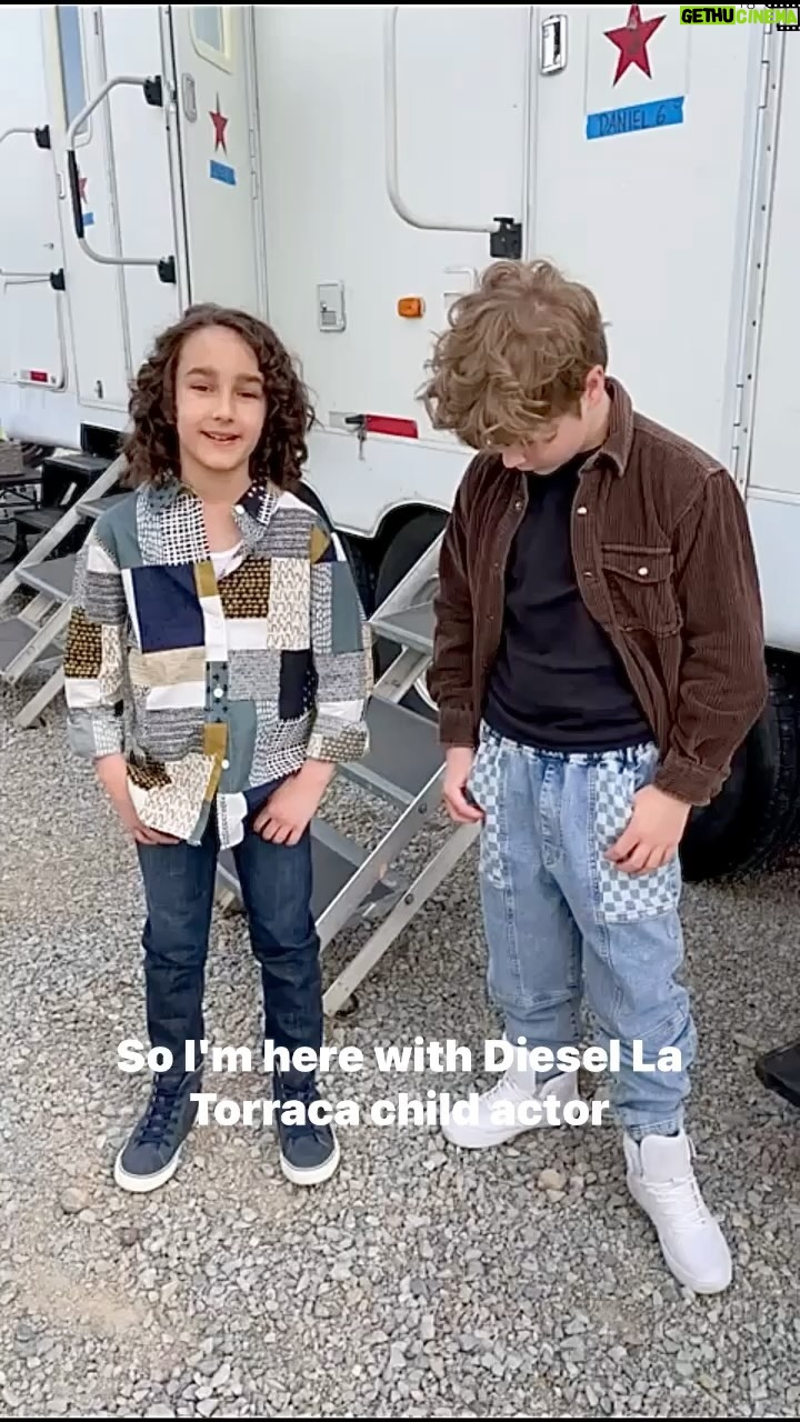 Diesel La Torraca - 17.8K Likes - Aussie child actor @diesellatorraca & Aussie child comedian @jjpantano on the set of their new movie @unsungheromovie chit chatting away……..well sort of! #jjpantano #diesellatorraca #comedy #skit #ginnyandgeorgia #interview #unsunghero #netflix #aussiekids #childactors #childstars #forkingandcountry