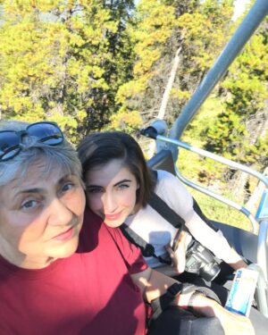 Dilan Gwyn Instagram - Happy Mother's Day to my kick-ass mom! Thank you for sacrificing everything for your children. And thank you for still asking if I'm keeping my feet warm. 🧦
⠀⠀
#Banff #Throwback #MothersDay. ❤️