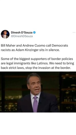 Dinesh D'Souza Instagram - Bill Maher and Andrew Cuomo BLAST rhinos and the left