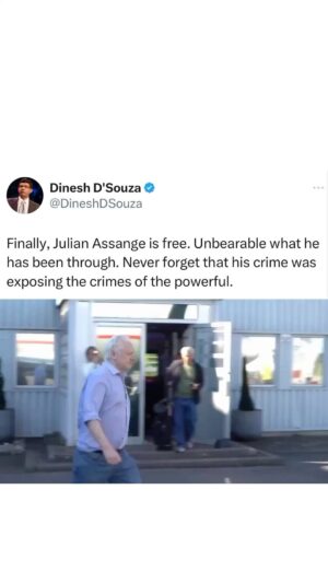 Dinesh D'Souza Instagram - Absolute insanity that this man went through hell for exposing the truth
