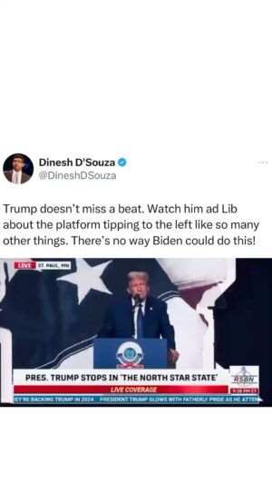 Dinesh D'Souza Instagram - Biden WISHES he could do this!
FOLLOW @dineshjdsouza
