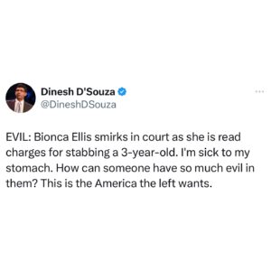 Dinesh D'Souza Instagram - Zero media coverage, zero outrage.