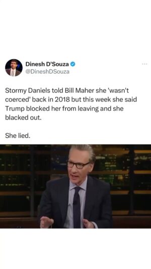 Dinesh D'Souza Instagram - Uh oh! This clip from 2018 has just resurfaced. Not@good for stormy!
FOLLOW @dineshjdsouza