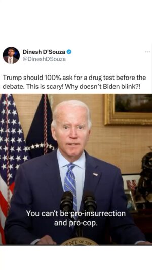Dinesh D'Souza Instagram - Should he take a drug test? 
FOLLOW @dineshjdsouza