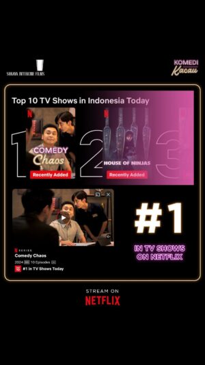 Dion Wiyoko Instagram - Kamsyah buat yu semua uda nonton ai, Sultan kasih jempol👍🏽👍🏽#KomediKacau 😍🎉 #1 on Netflix in 2 days! Streaming Now.