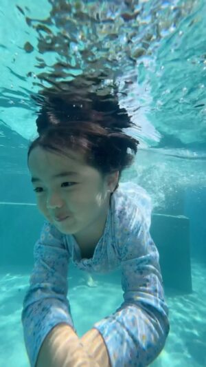 Dion Wiyoko Instagram - Our little mermaid 🧜🏻‍♀️😂