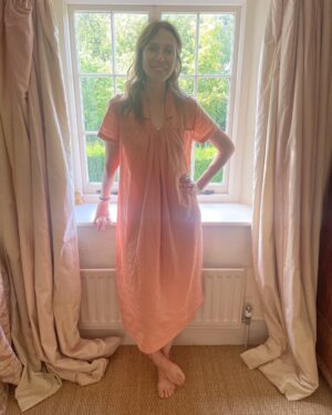 Dolly Wells Instagram - I love my new thin, soft, elegant, beautiful nightie from @cissysnightwear. Go to her website. Perfect presents.