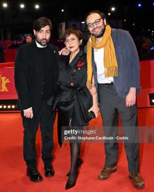 Dolly de Leon Instagram - Berlinale 74
Between the Temples at the Zoo Palast! What a ride this film has been and what a beautiful story about how people come into our lives at the perfect time and inspire us to move on to the next phase of our lives.

HMU / @stefanie.gredig 
Bar Jacket with embroidered Alber heart, matched with Oversized Bow Skirt both made in satin duchess / AZ Factory custom made from the Love Love Collection - thank you, @normanrenedevera!
Aleksandra Pumps / Vanda Novak in collab with AZ Factory
Styling / Tanya Gill