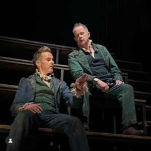 Dominic Monaghan Instagram - Rosencranz and Guildenstern are ALIVE at @neptunetheatre and @mirvishproductions get tickets! 

Photo by @stoometzphoto