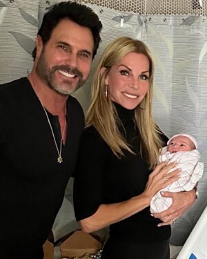 Don Diamont Instagram - ‼️SOUND THE TRUMPETS🎺 OUR FIRST GRANDCHILD‼️A beautiful, baby…….BOY! 💙👶🏻💙 ( no surprise there! Lol.), courtesy of Audrey audreyfeyzdiamont and Alexander @rednaz_tnomaid . Great job, mom and dad! We are all overjoyed!!! His name is August.💙💙💙
